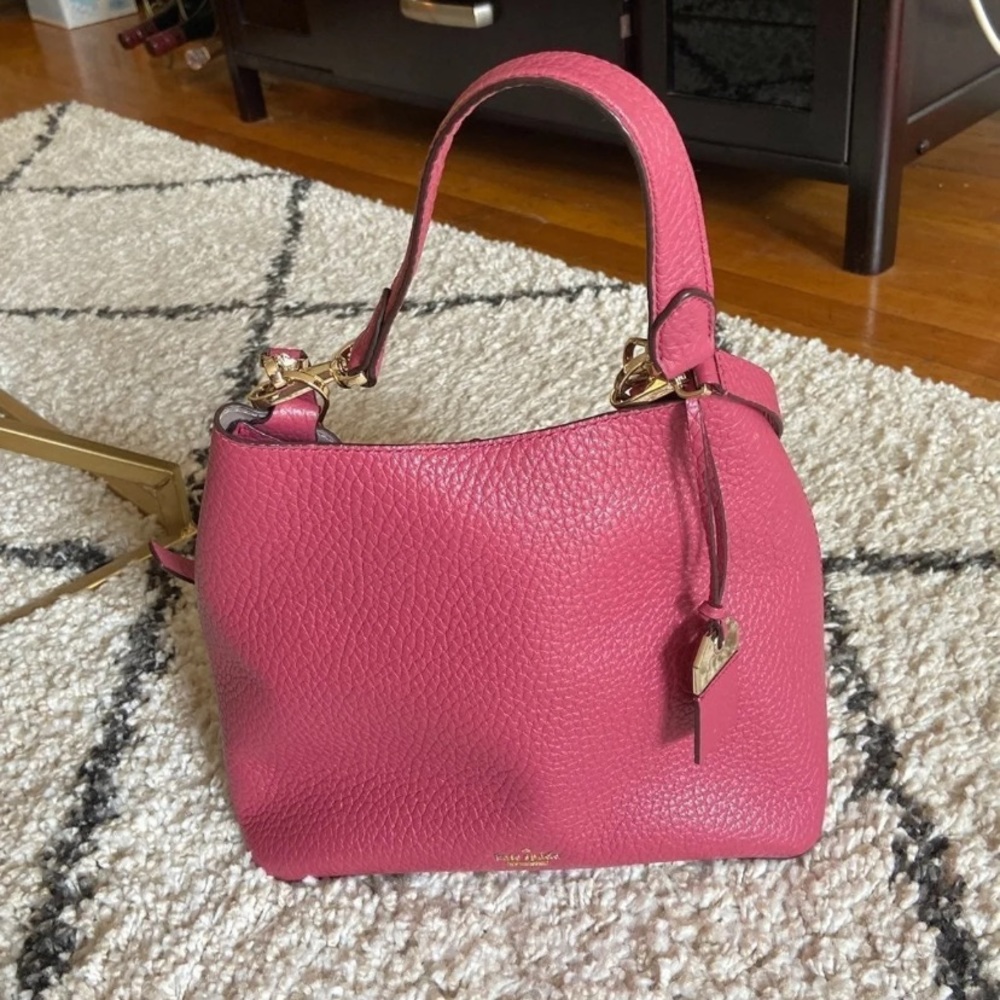 Kate Spade pink pebbled leather purse
